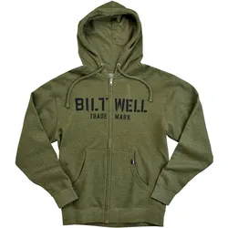 Biltwell Stencil, Kapuzenjacke - Oliv - S
