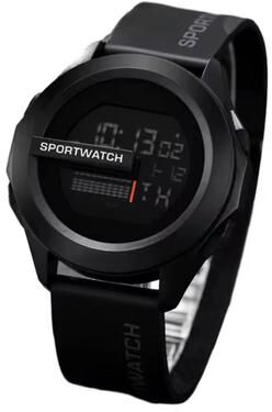 Inspired Finds Men's Multifunction LED Digital Sport Watch black