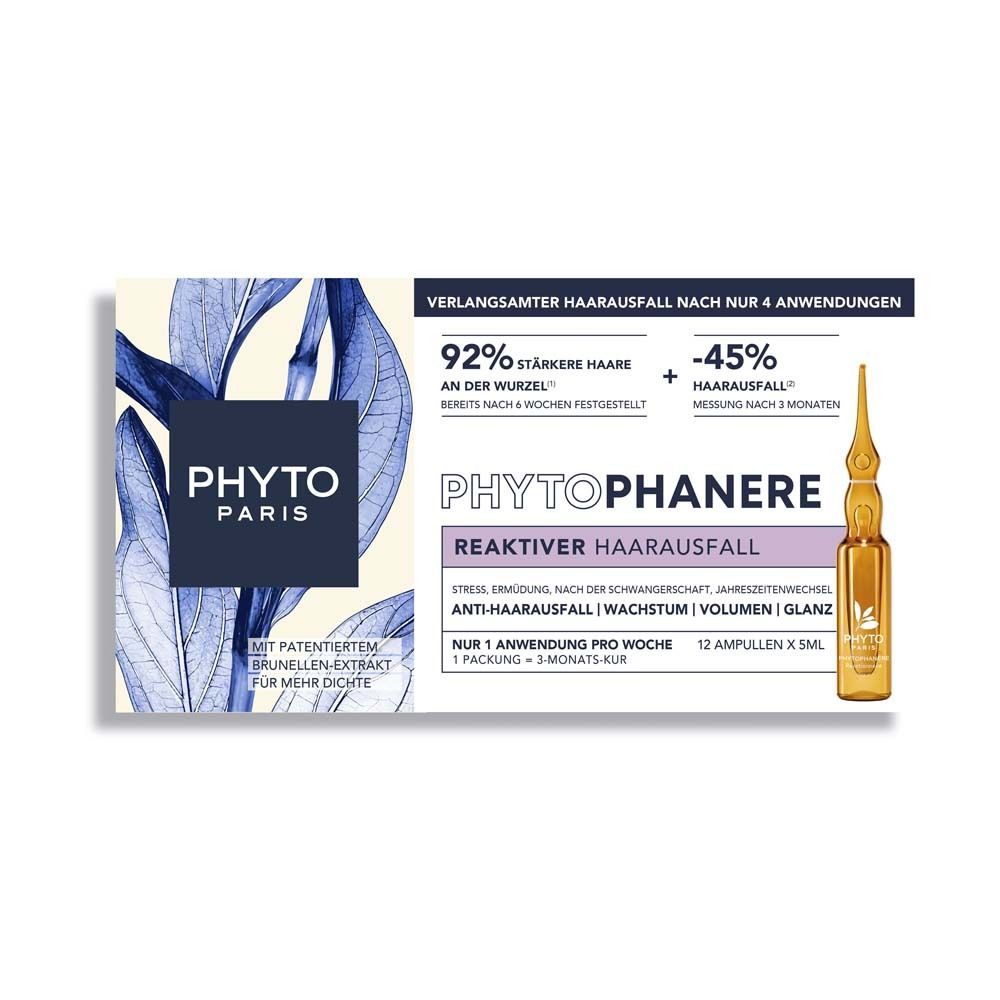 Phytophanere Kur reaktiver Haarausfall Frauen 12x5 ml Konzentrat