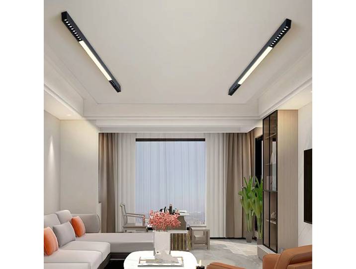 Lampe de salon sans lampe principale lumière montée en Surface éclairage minimaliste chambre salle à manger bande Led plafonniers