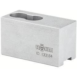 Röhm Aufsatzbacken Größe 130/140, 3-Backen-Satz, härtbar Spitzverzahnung 90° - 046402