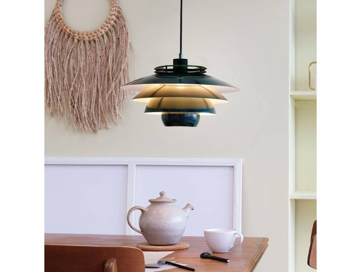 Ejka Pendelleuchte Dark Green - Dyberg Larsen - Wohnzimmer - Design - Metall - Einflammig