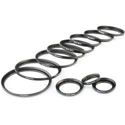 K&F Concept 11-in-1 Step Up Ring Set (Objektivfilter Adapter), Objektivfilter Zubehör, Schwarz