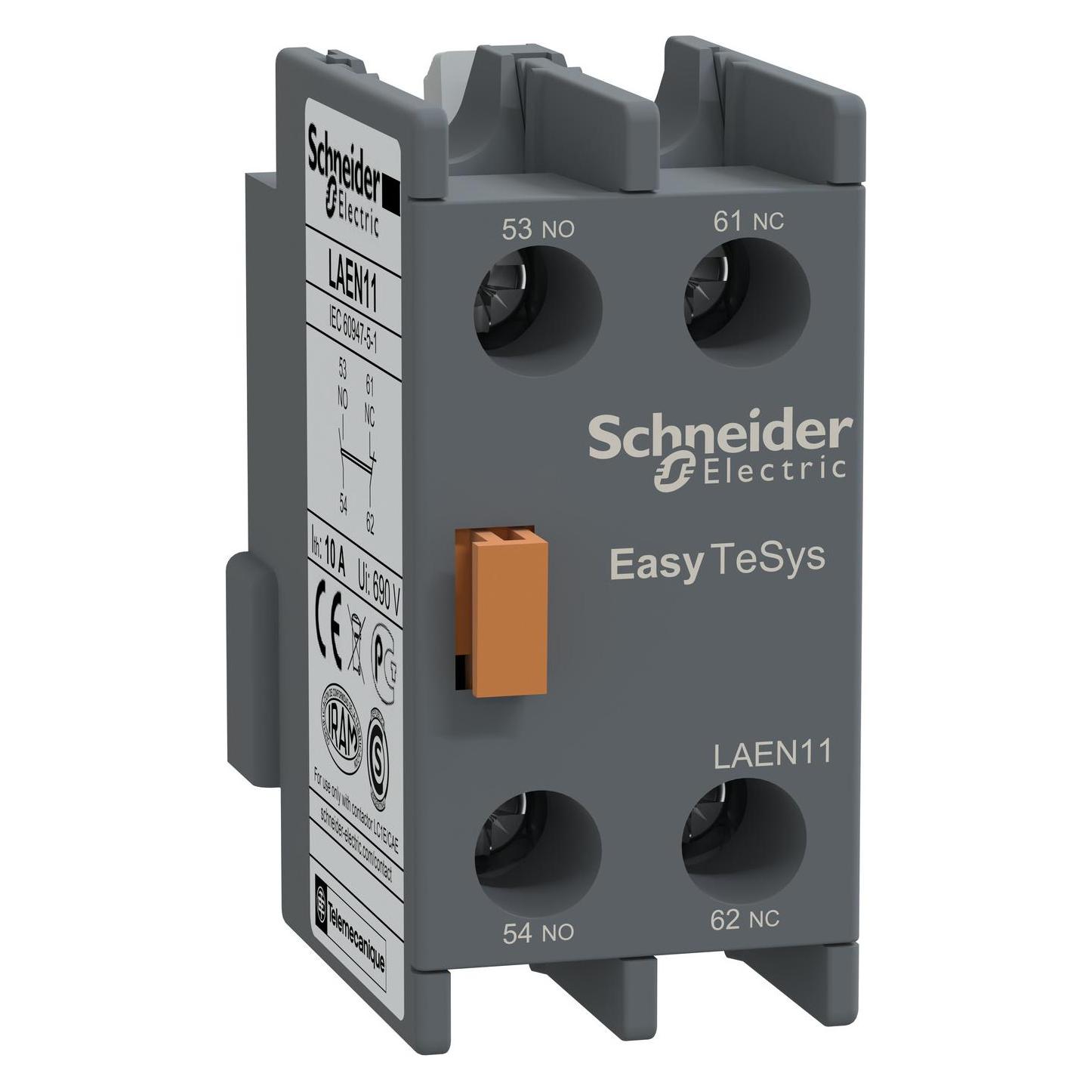 Schneider Easy TeSys Hilfskontakt 1NO 1NC für Leistungsschütze und Relais LAEN11 (LAEN11)