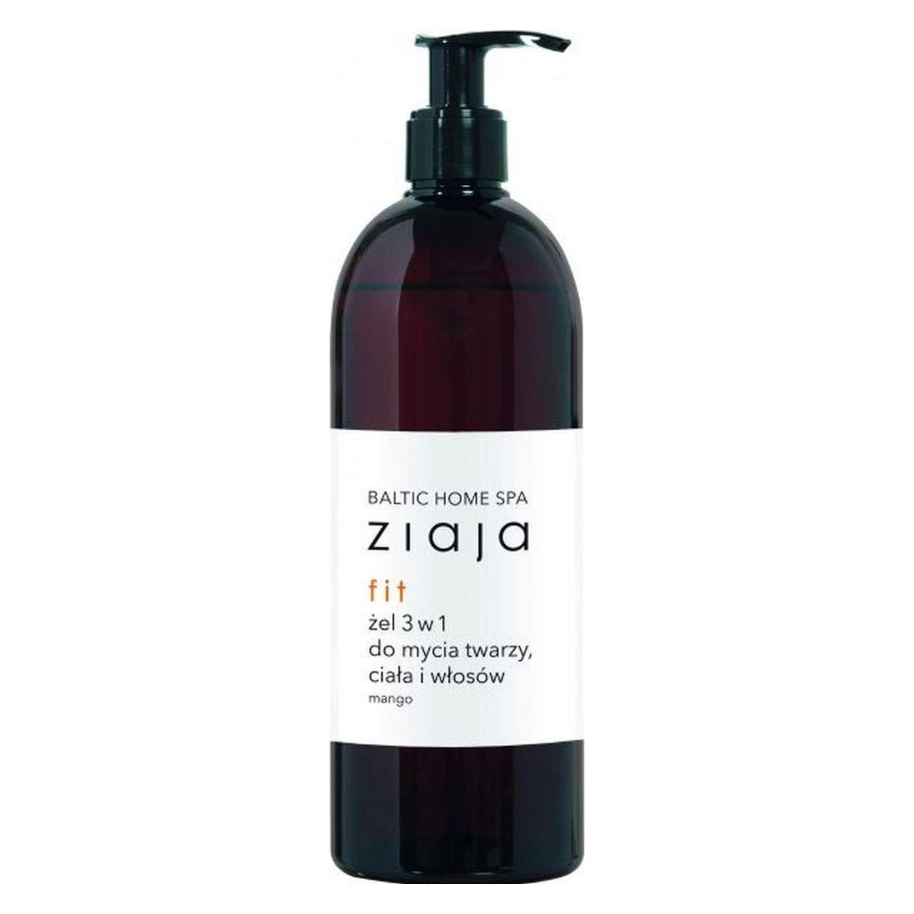 Ziaja Baltic Home Spa Fit żel 3w1 do mycia twarzy ciała i włosów Mango 500ml (500 ml) (5901887026075)