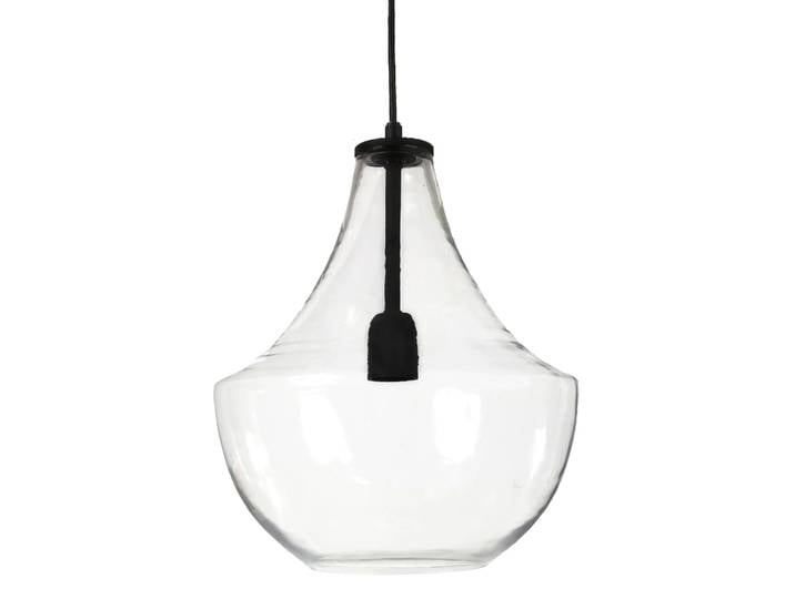 PR Home Lampe à suspension Hamilton 30 cm transparent-noir
