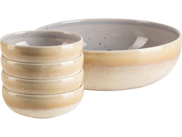 MÄSER Salatschüssel Candy, Schüssel Set, aus Steinzeug, Steinzeug, (5-tlg)