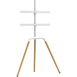 TV Standhalter Buche - VESA bis max. 600x400 für 45-65 Zoll max. 40kg Weiß