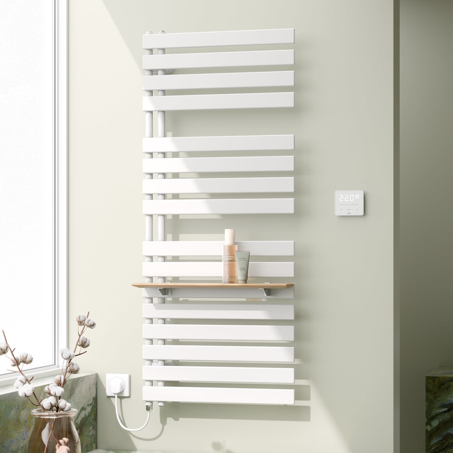 Kermi Credo Half flat -E 45 x180 cm, with WFS left EAE1A1800452EXK