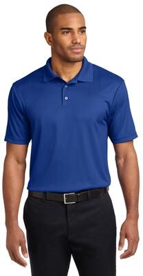 Port Authority K528 Performance Fine Jacquard Polo Shirt in Hyper Blue size Small   Polyester