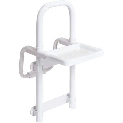 Badewannen-Einstiegshilfe BISCHOF "Hjaelp", weiß, Aluminium, Haltegriffe