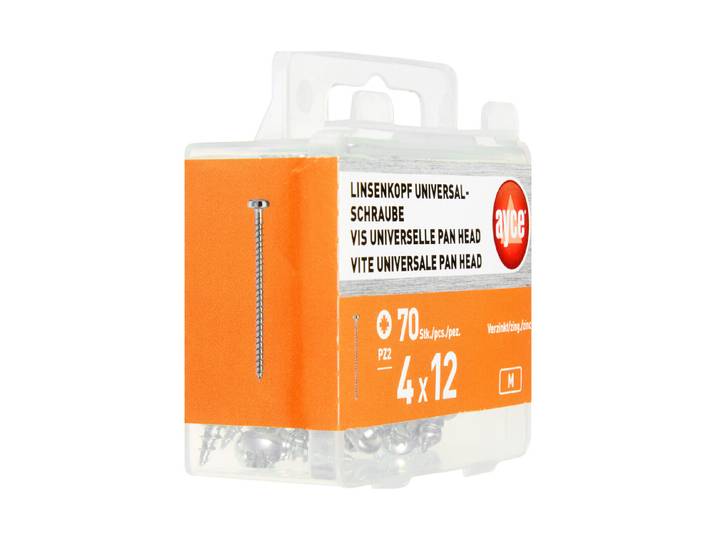 Ayce Panhead Universal-Holzschraube 4 × 12 mm