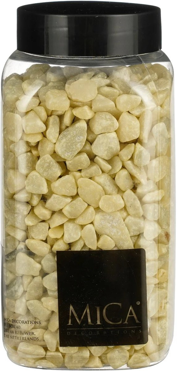 Mica Decorations Lichtgeel Decoratiesteentjes 650 ml