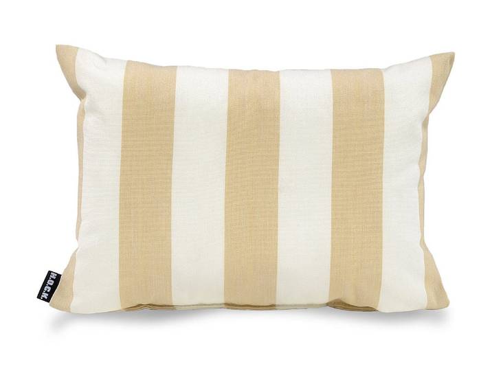 Dekokissen H.O.C.K. Classic Streifen Outdoor , beige (natur, gestreift), B:60cm L:40cm, Polyacryl, Dekokissen_Sitzkissen_Kissenhüllen, Dekokissen, Kissenhülle mit Füllung, 1 Stück