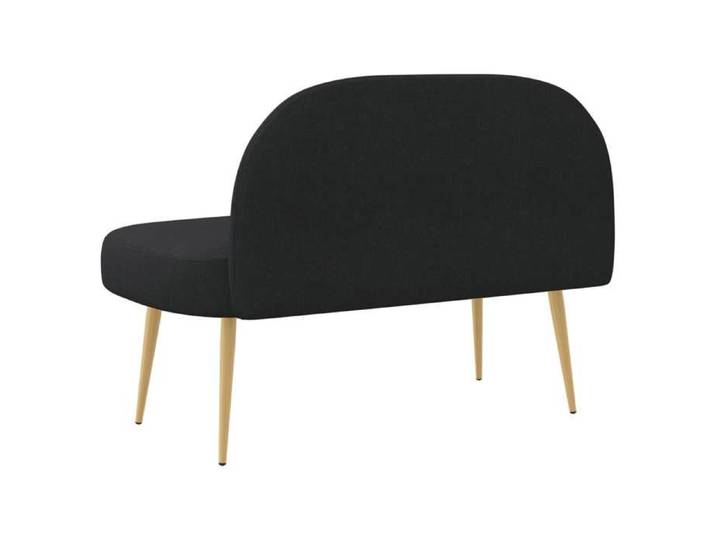 Magnifique Noir Banquette intérieure - Banc rembourré avec dossier Noir 110X60X76 cm - Pour SALON &&77170