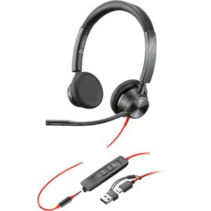 Poly Headset Blackwire 3325 Stereo, 3,5mm Klinke, USB-C, On-Ear