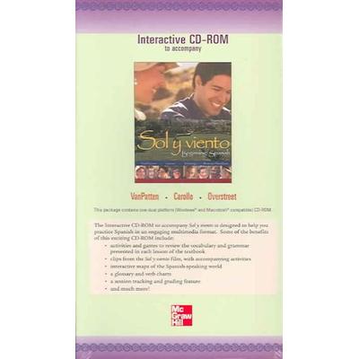 Student CD-ROM (Pre-Pack) to Accompany Sol y Viento - Bill VanPatten, CD, 9780072972221
