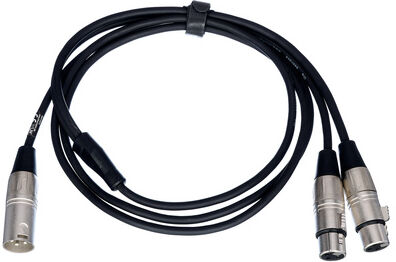 the sssnake Y-Patch Cable FFM 1.8m Schwarz