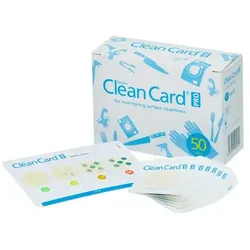 Hygiene Kontrollset Clean Card® Pro Pack mit 50 Teststreifen 50 Hygienekontrollkarten inklusive Auswertungskarte