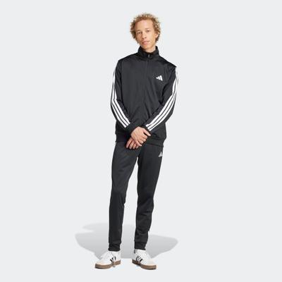 Trainingsanzug ADIDAS SPORTSWEAR "DAYREADY", Herren, Gr. S, schwarz, Interlock, Obermaterial: 100% Polyester, Sportanzüge Trainingsanzug, für Laufen und sportliche Aktivitäten, zweiteiliges Set