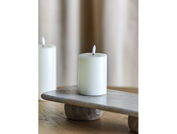 Bougie LED Ponza 10cm Blanc