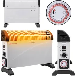 Heidenfeld Konvektorheizung HL200, 750-2000 Watt, verschiedene Heizstufen, Tragegriffe, bis 25 m2 (Mit Turbo)
