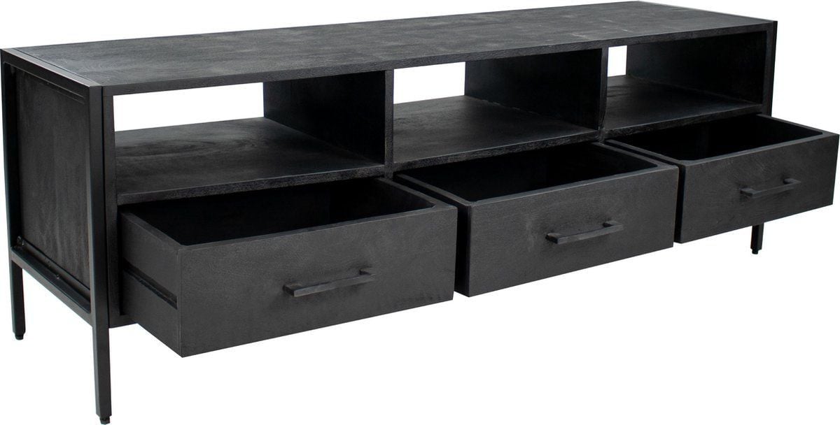 Kick Collection Rav TV dressoir met 3 lades - Zwart