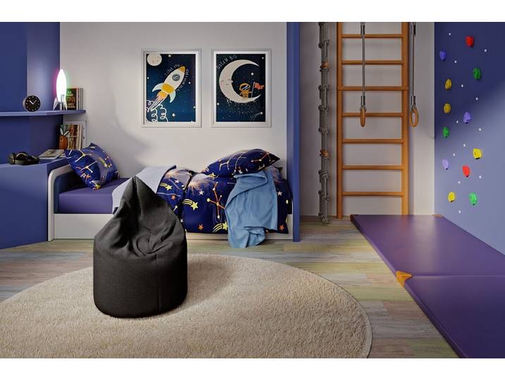 Sitzsack Robin - Schwarz - Luxusbetten24