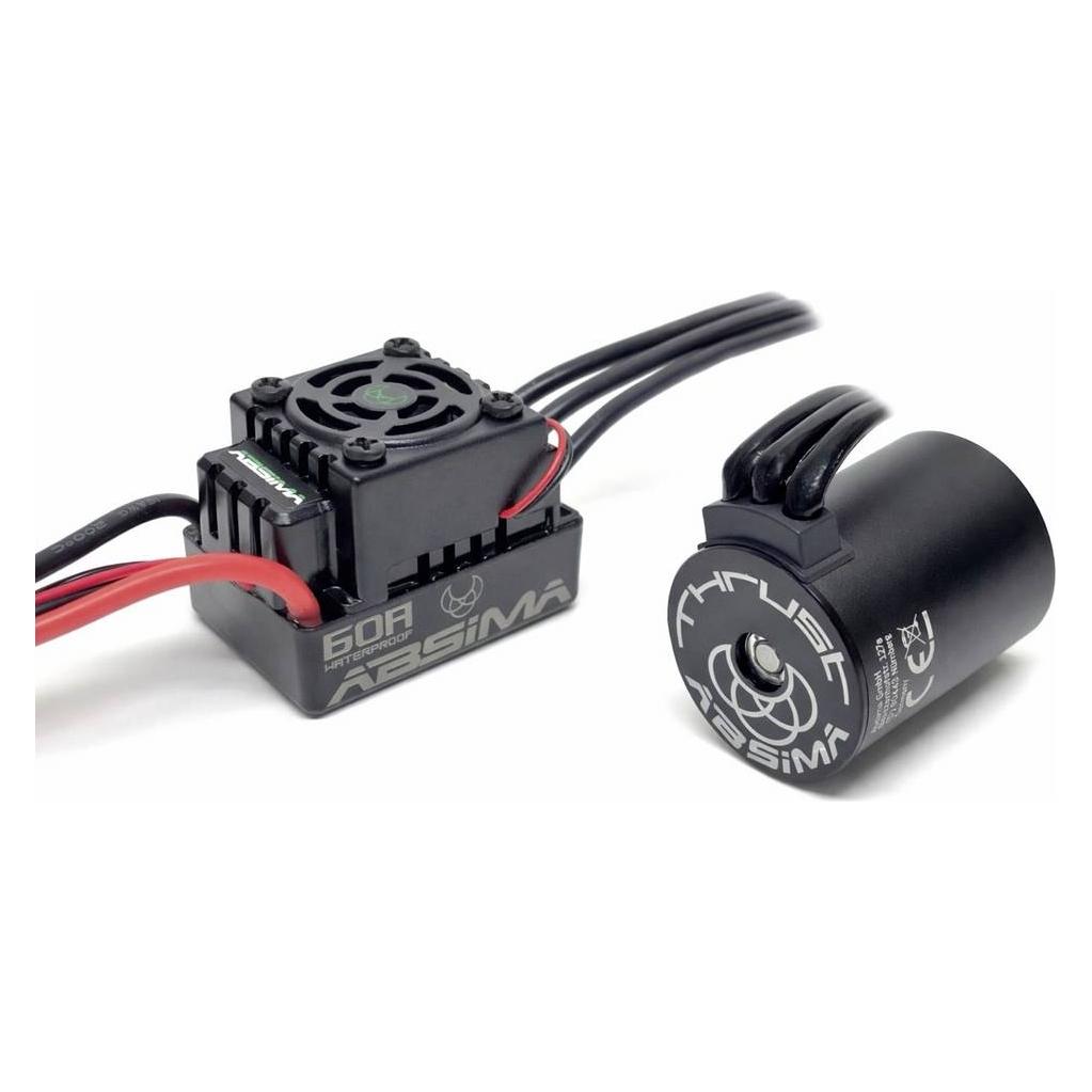 Absima 1:10 Brushless Set ECO - 60A 3650/3300KV Automodell Brushless Fahrtregler (2120004)
