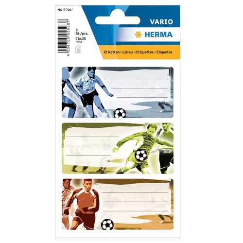 Herma Schuletiketten Vario Fußball (5598)