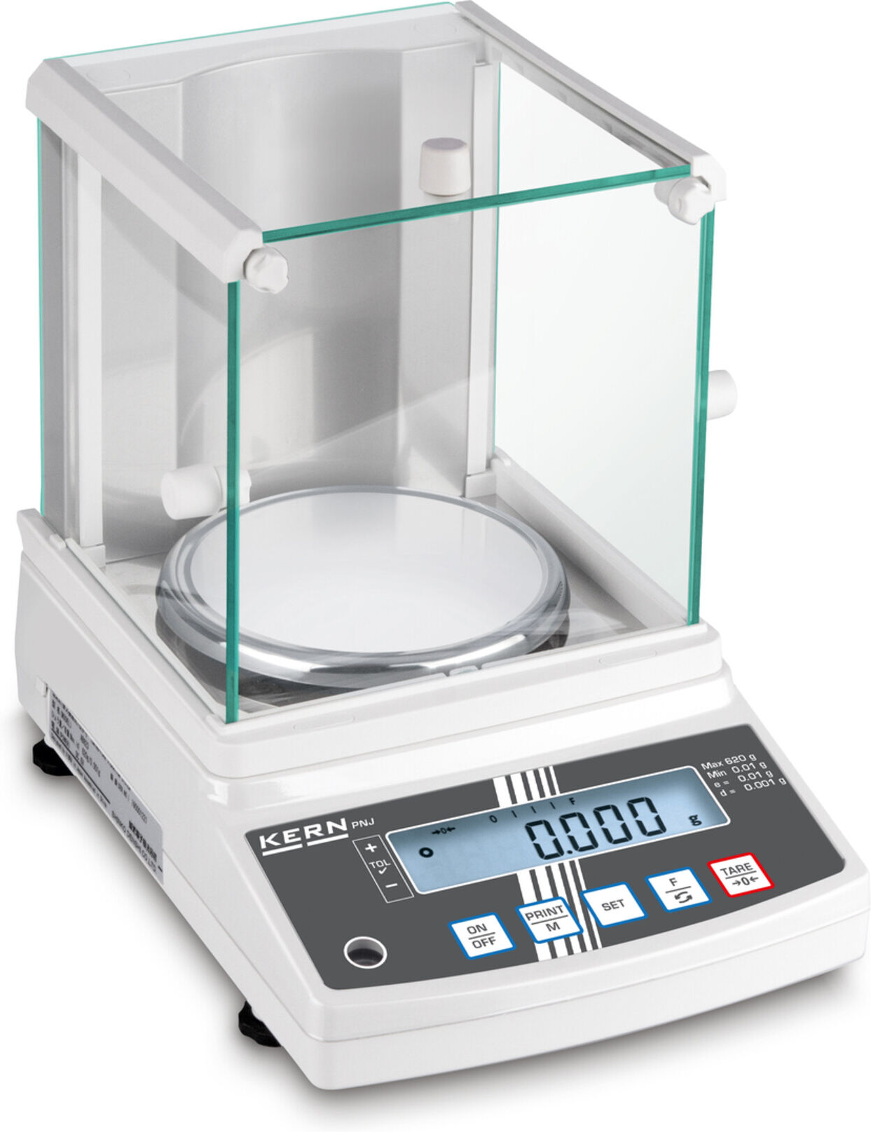 Kern Präzisionswaage PNS 600-3+C kalibriert, Max = 620 g, d = 0,001 g ; KERN & Sohn)