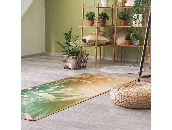 Läufer/Yogamatte Sonnenuntergang I 183 x 61cm Türkis