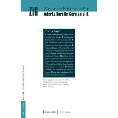 Zeitschrift für interkulturelle Germanistik, Taschenbuch von , Transcript, 978-3-8376-6874-2