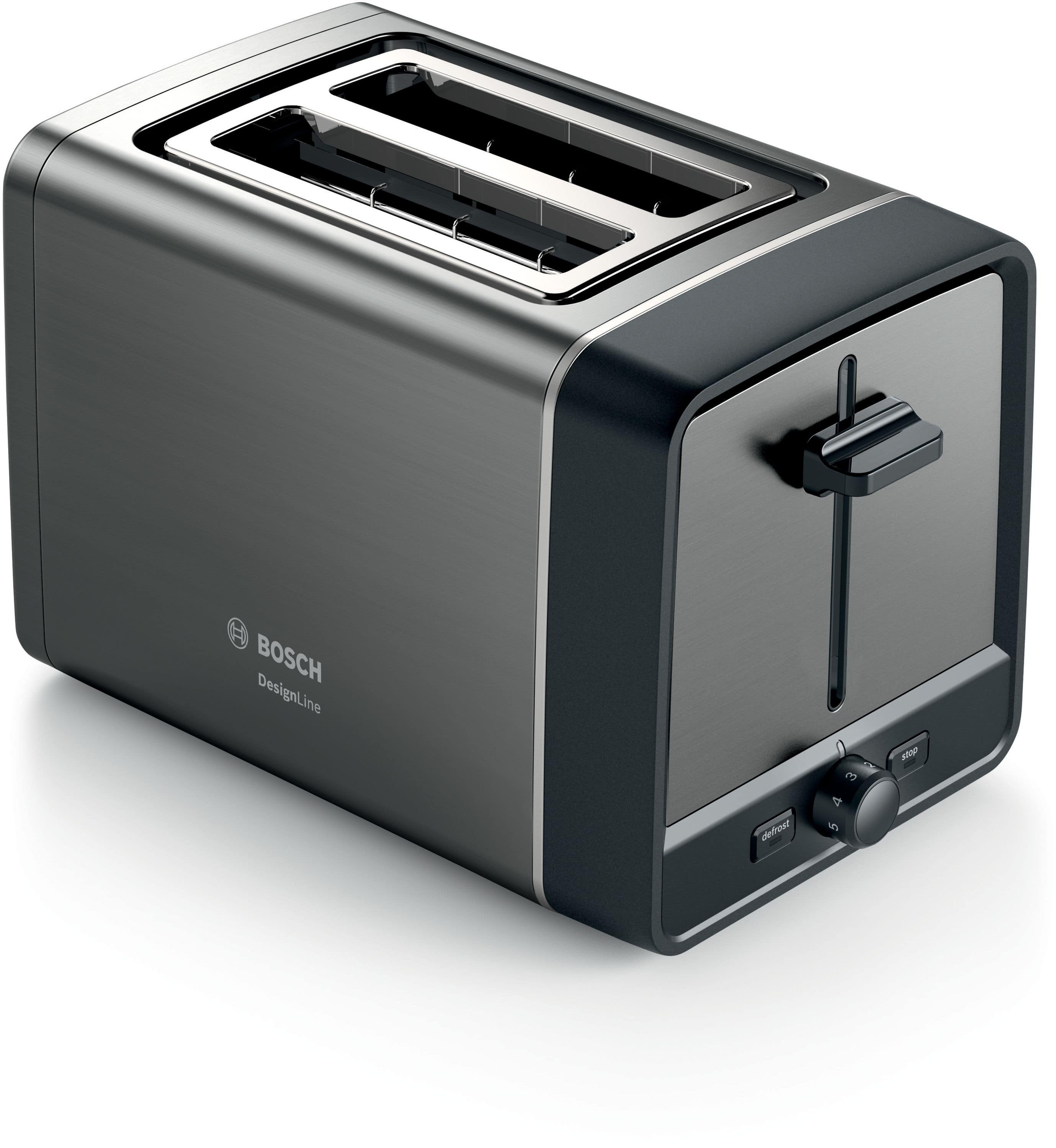 Bosch TAT5P425DE DesignLine Toaster 970 W 2 Scheibe(n) (Anthrazit, Schwarz)