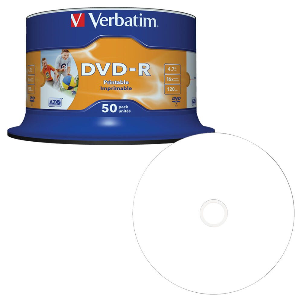 Verbatim DVD-R 4,7GB 50er bedr Spindel 43533