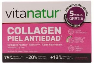 Vitanatur Collagen Pele Anti-idade 30 Frascos Frutos Vermelhos
