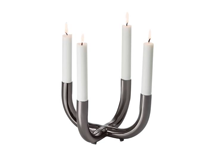Design Kerzenständer „Salone“ Schwarz Philippi