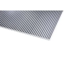 Doppelstegplatten 16 mm Klar Anthrazit – Gestreift Polycarbonat