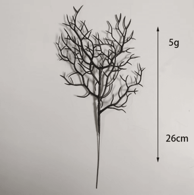 Inspire Picks ShadowTwig Halloween Black Branch Set Spooky Artificial Dead Branch Decor 5 Pcs