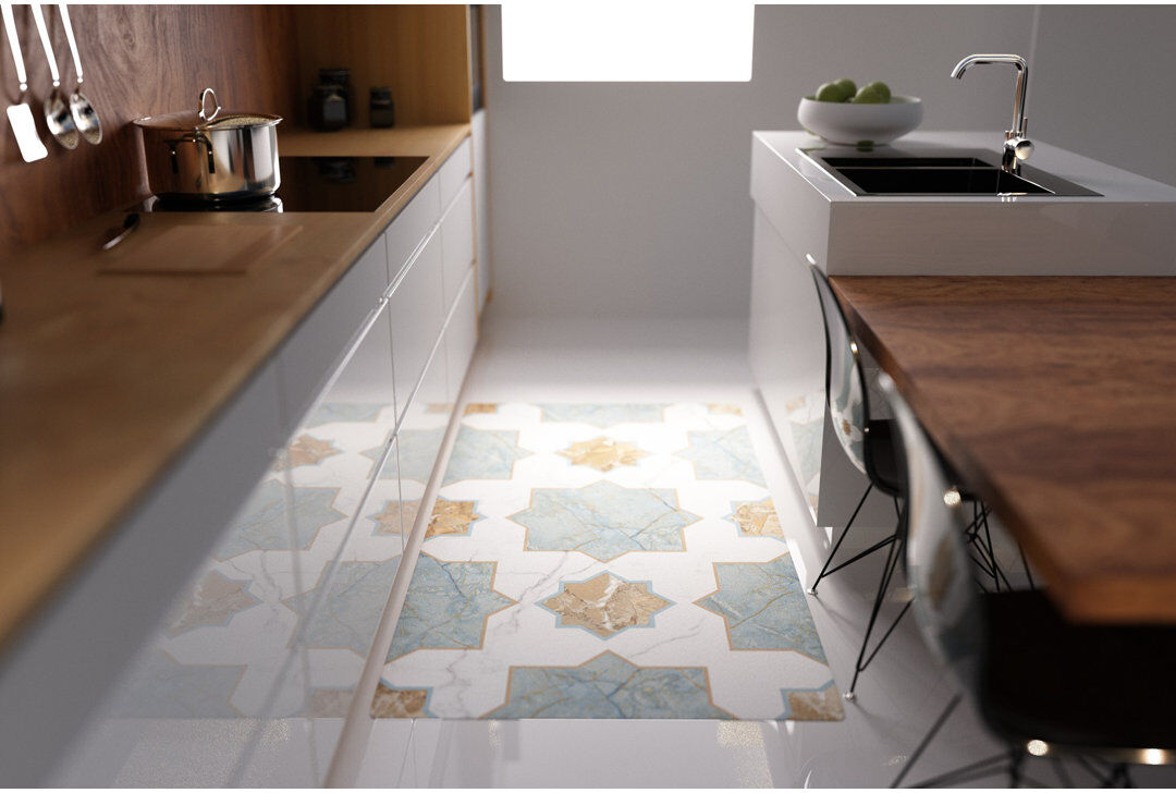 Metro Moorish Vinyl Floor Mat 100cm L x 147cm W