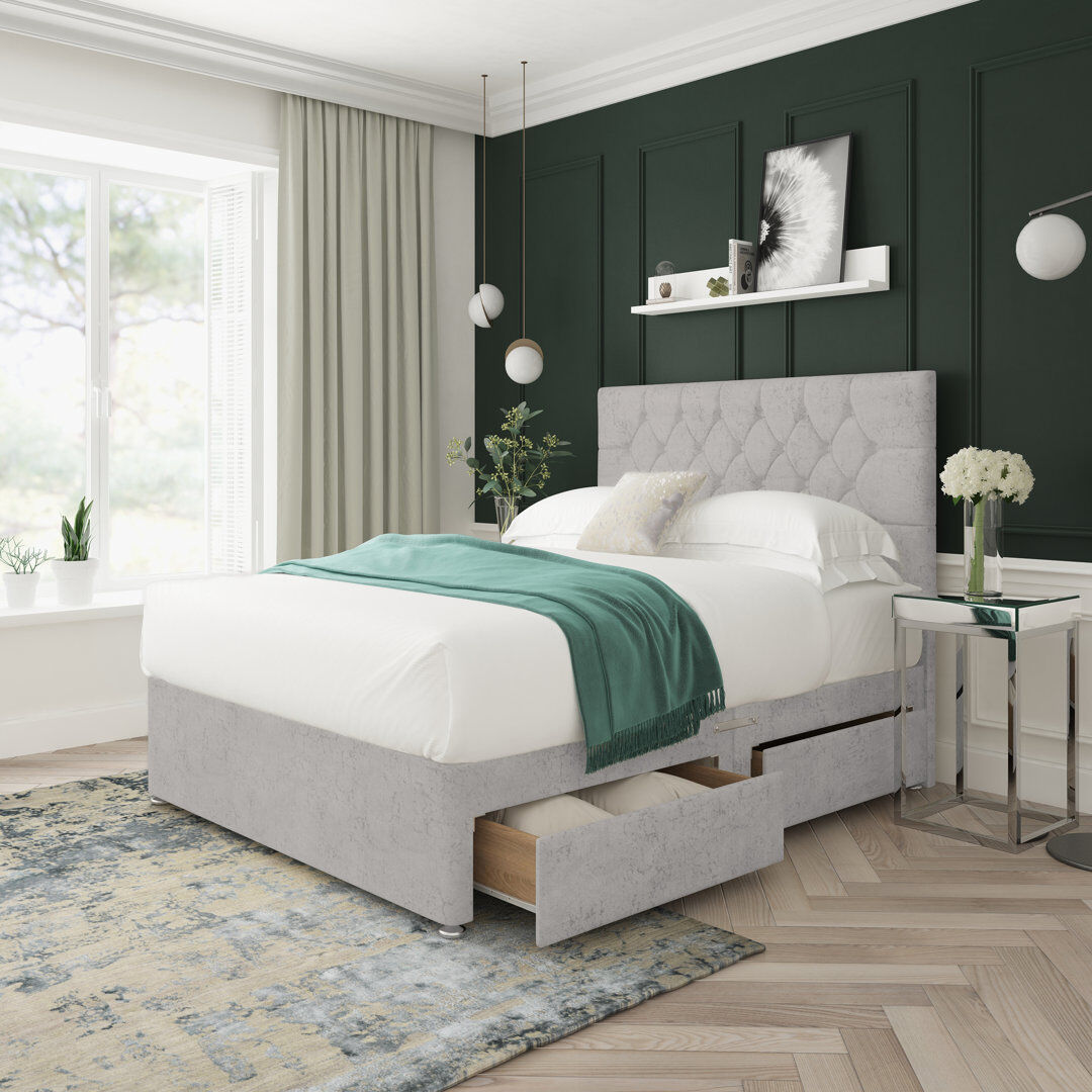 17 Stories Upholstered Bed Platinum Kingsize (5')