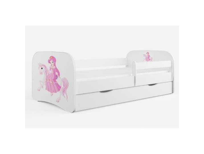 Lit de princesse Kocot Kids sur cheval Babydreams - Blanc - 80x160cm - Avec tiroir