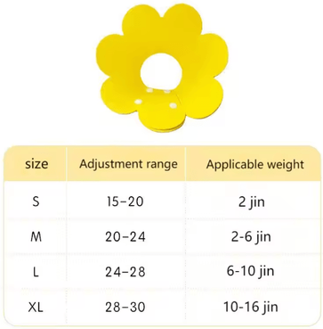 Inspire Picks Protective Recovery Cone Collar Anti Lick & Anti Bite Healing Collar For Dogs & Cats yellow l