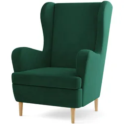 SESSEL VOGERA Ohrensessel Polstersessel, Grün