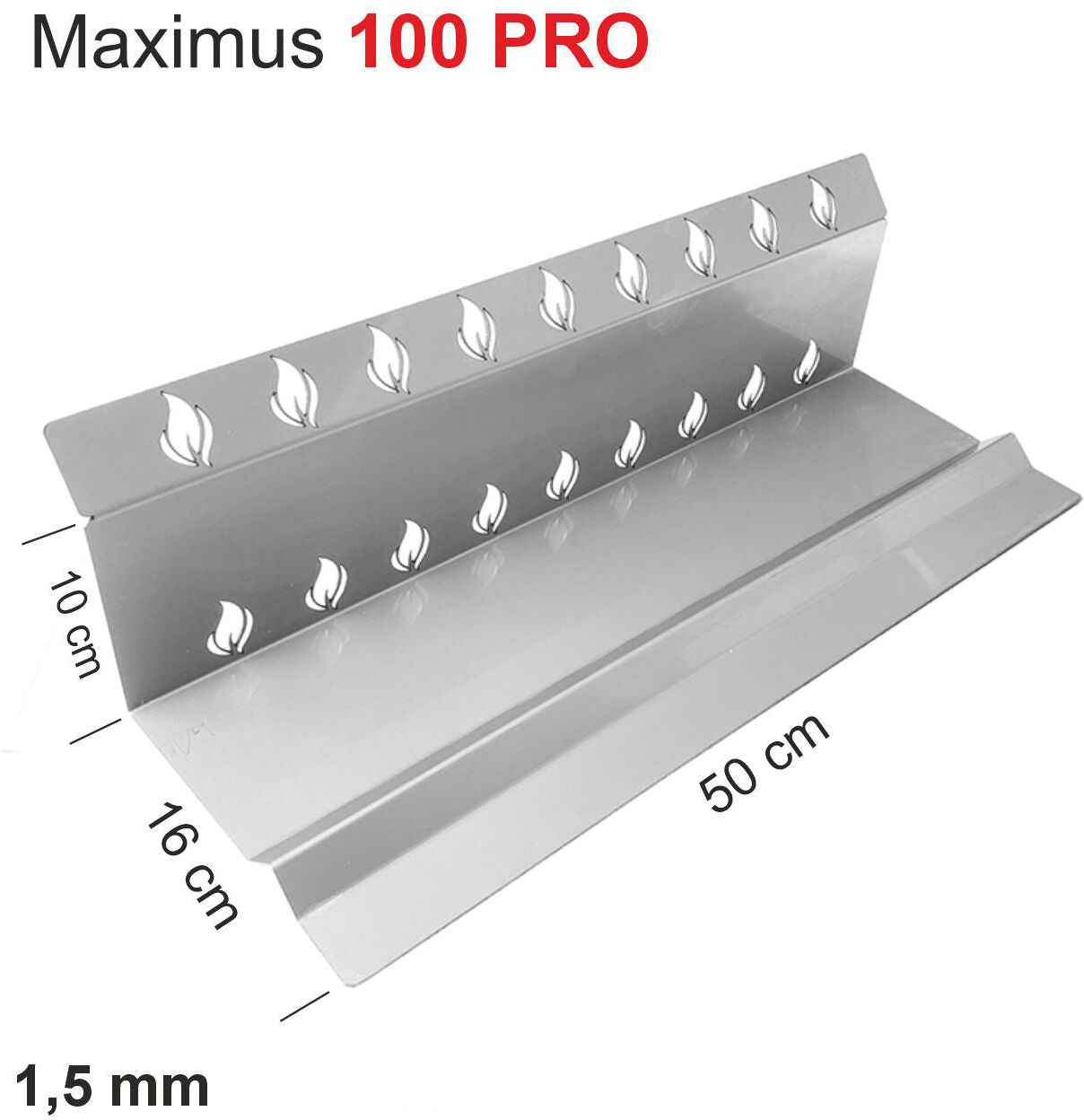 My-Barbecue Separador de brasas PRO - Maximus 70 cm
