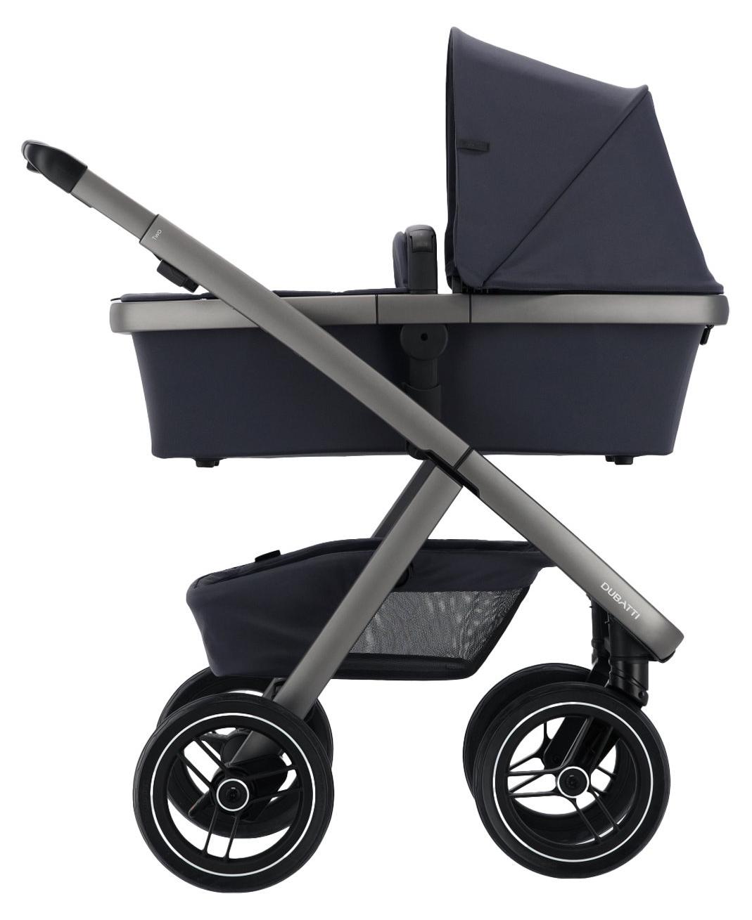 Dubatti Two E2 Kinderwagen 2-in-1 - Satin Gray-Black / Night Blue