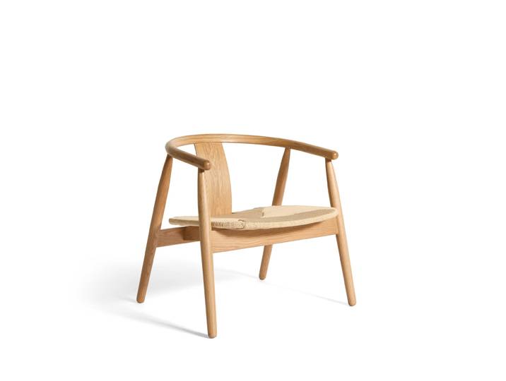 Relate Loungesessel, Eiche natur Flechtwerk