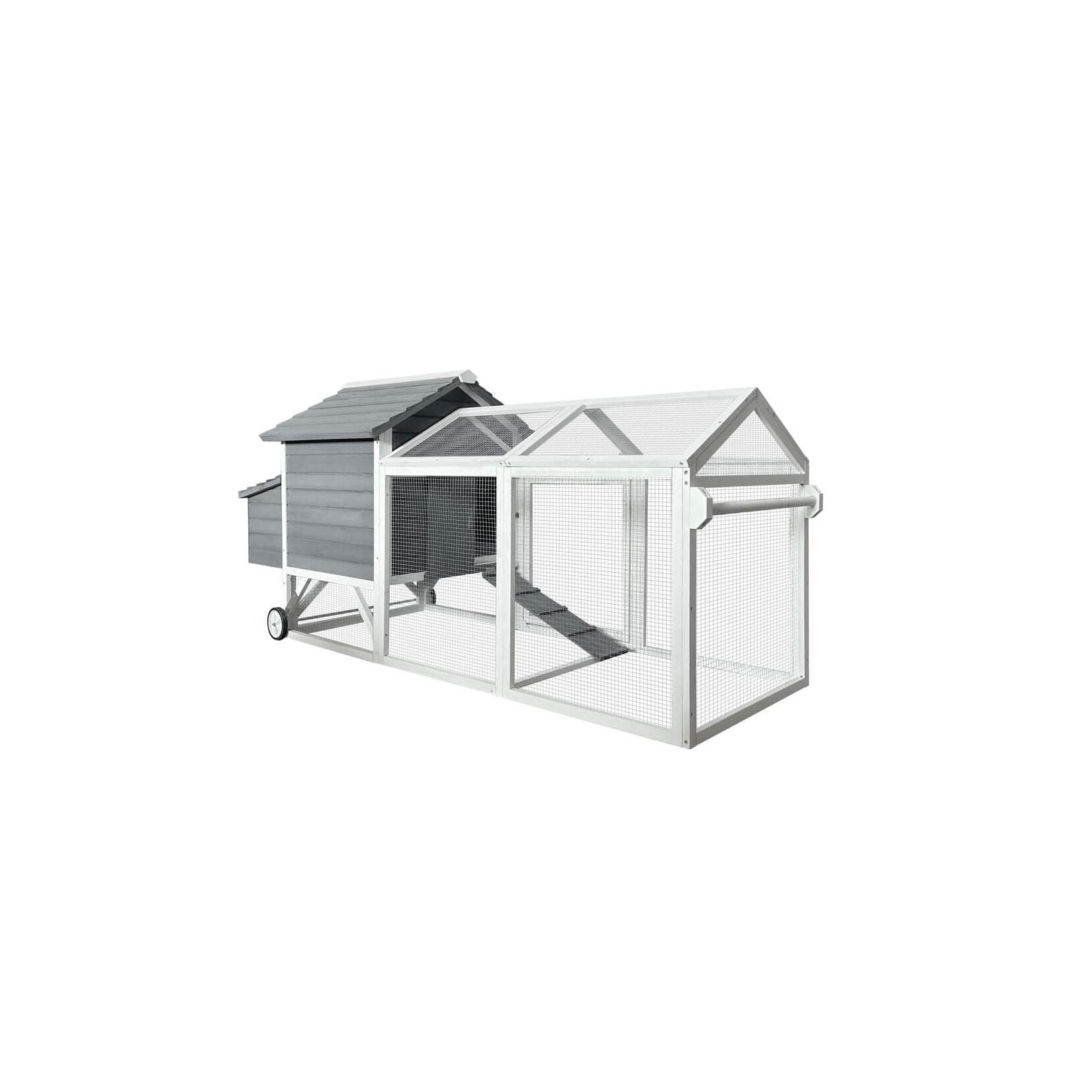 HOME DELUXE Hühnerstall aus Holz FERA - 224 x 107 cm
