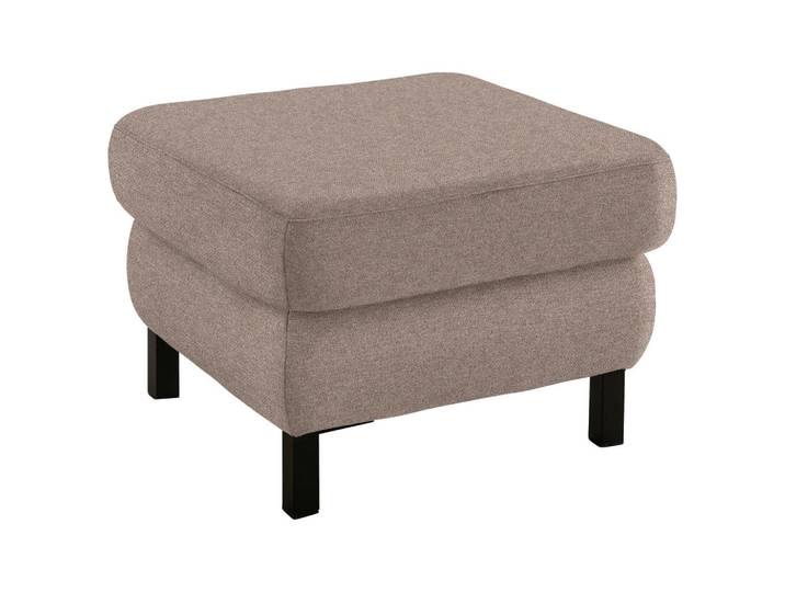 Pure Home Comfort Hocker, Taupe, Metall, quadratisch, 69x47x69 cm, Fußauswahl, Stoffauswahl, erweiterbar (Typenauswahl), Wohnzimmer, Hocker, Sitzhocker