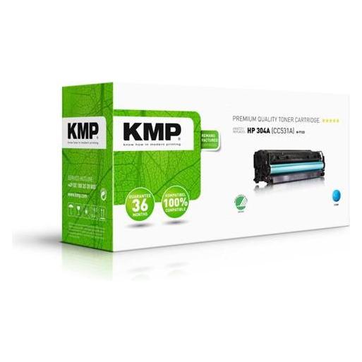 KMP Toner ersetzt HP304A (CC531A) (C) (1218,0003)